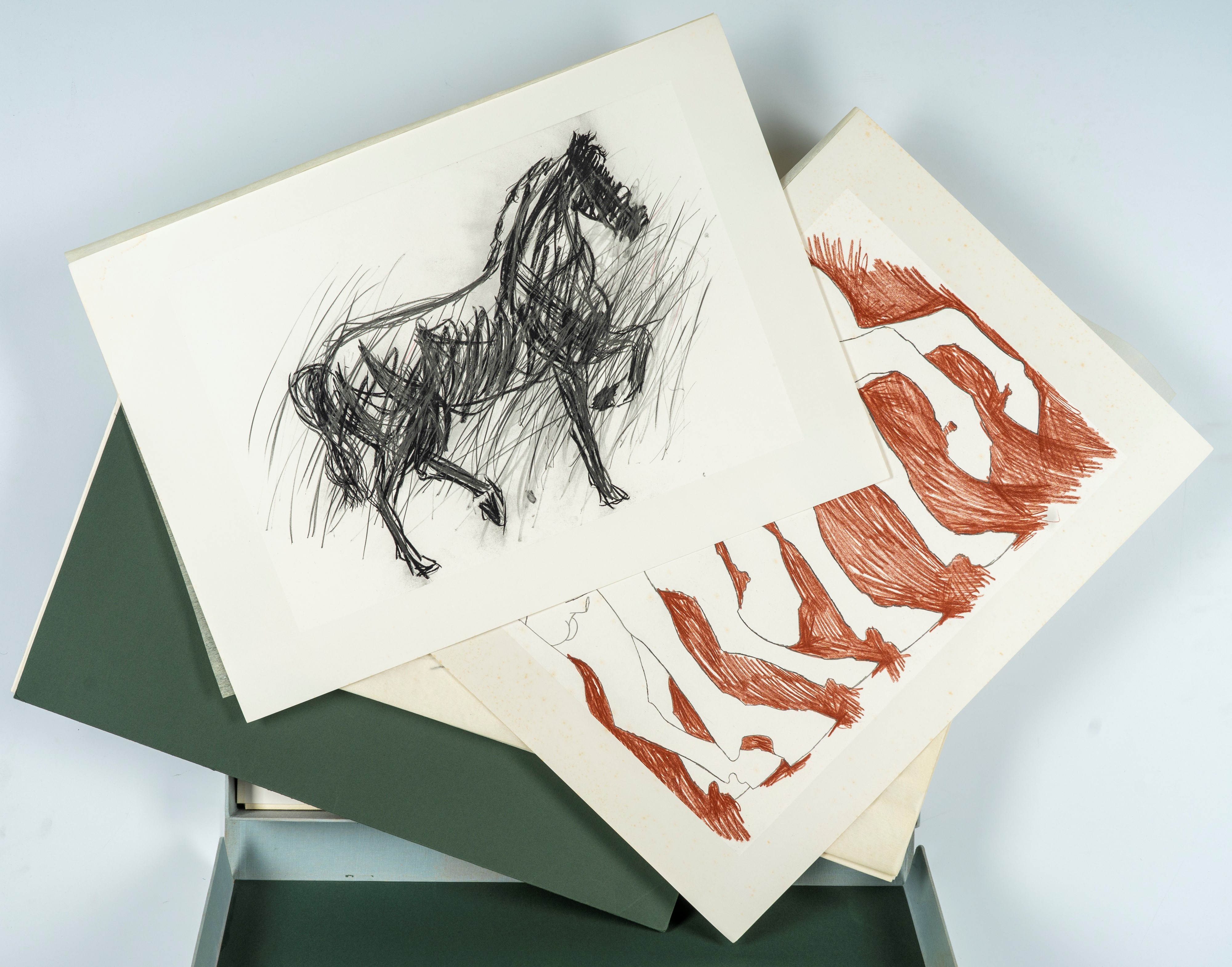Mario Ceroli - Portfolio Completo di 40 Fotolitografie, Es. 1735/2000