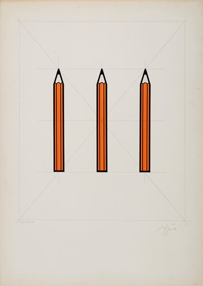 Senza titolo (litografia a colori, 301/500)