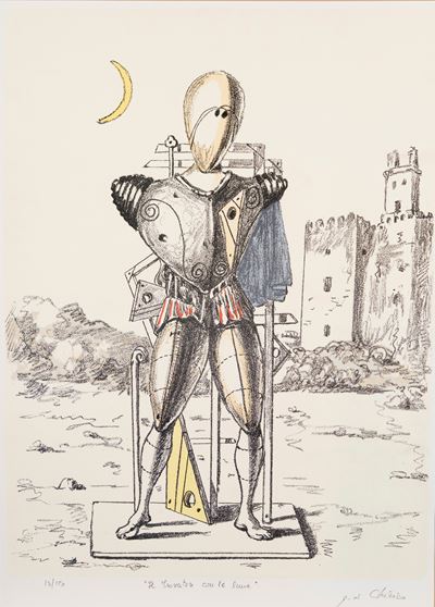 Il Trovatore con la luna, litografia a colori, es. 13/150