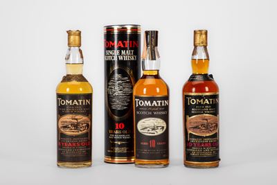 Tomatin, Selezione di 3 bottiglie di Scotch Whisky