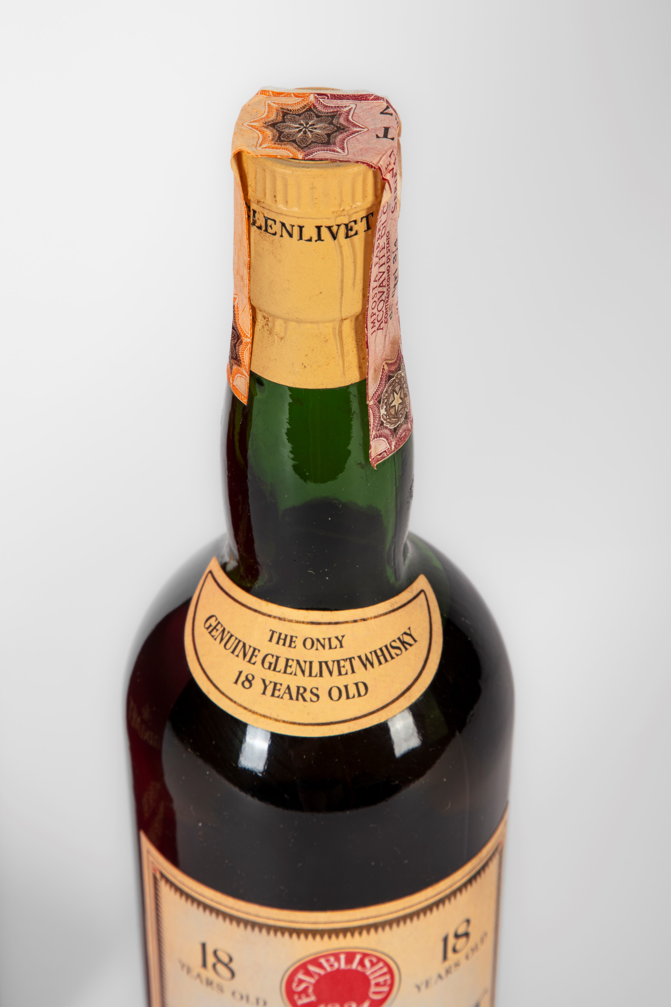 Scozia - Glenlivet, Scotch Whisky 1951 18 Years Old, 45.7% in confezione originale
