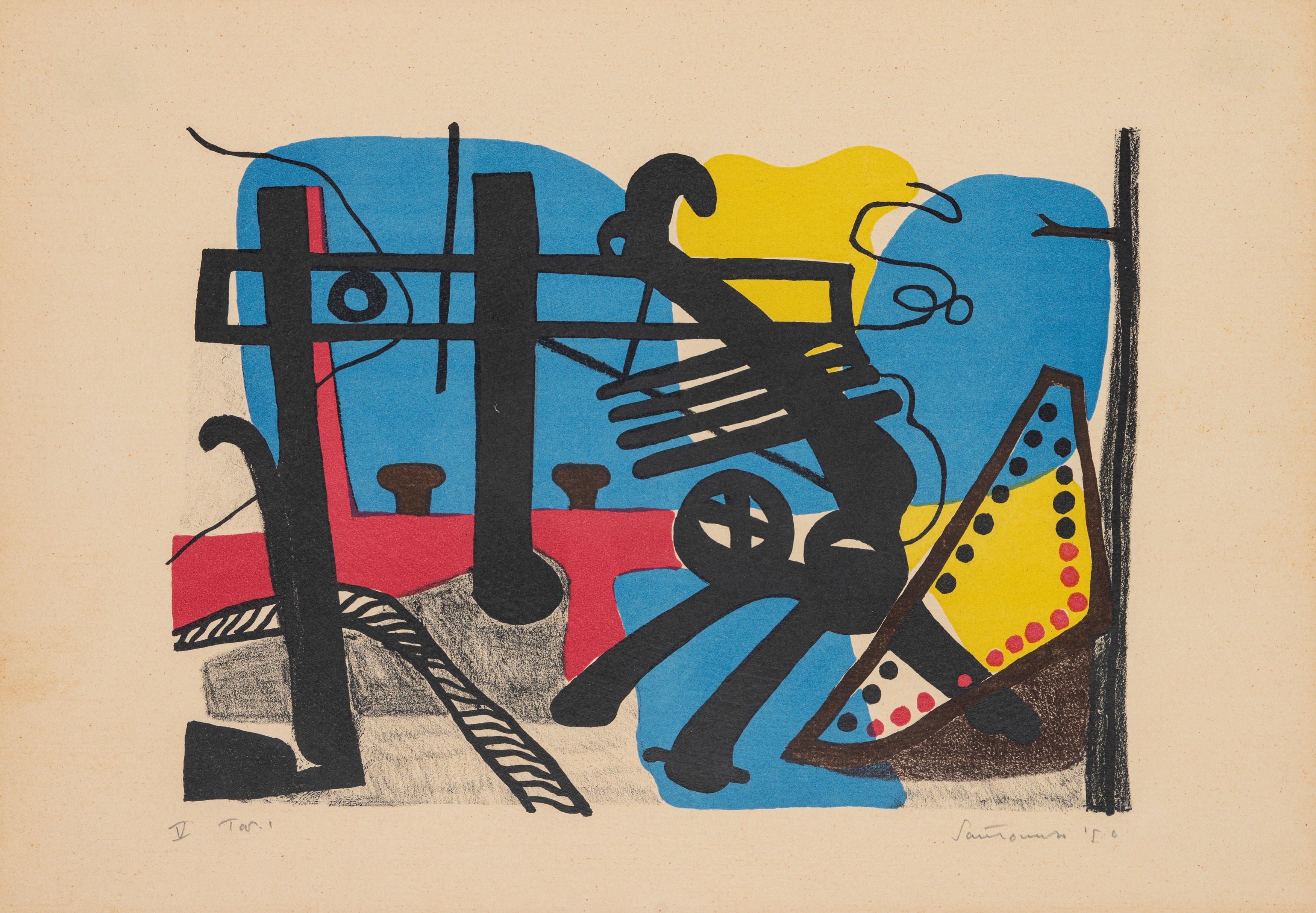 Giuseppe Santomaso - 6 litografie a colori