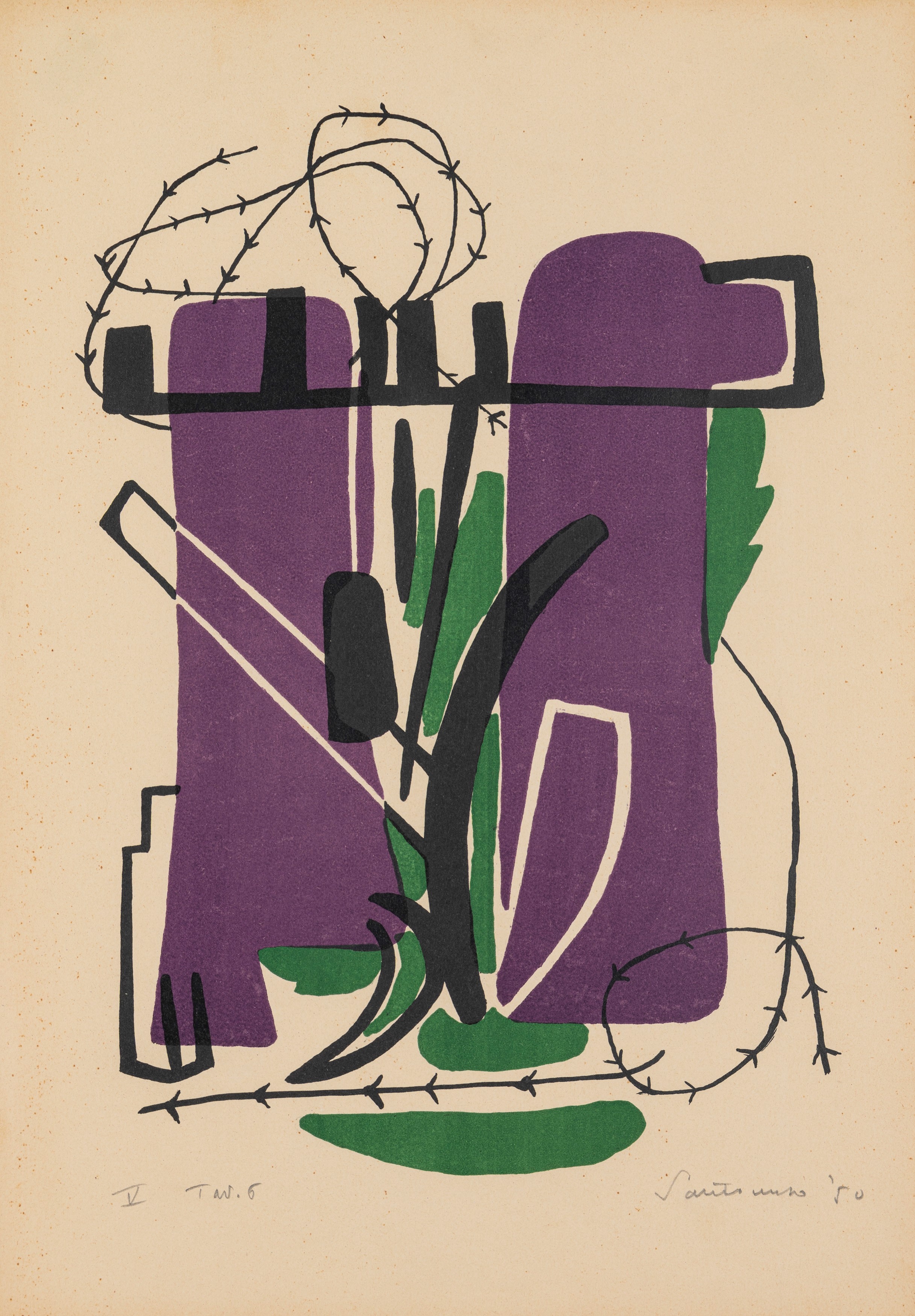 Giuseppe Santomaso - 6 litografie a colori
