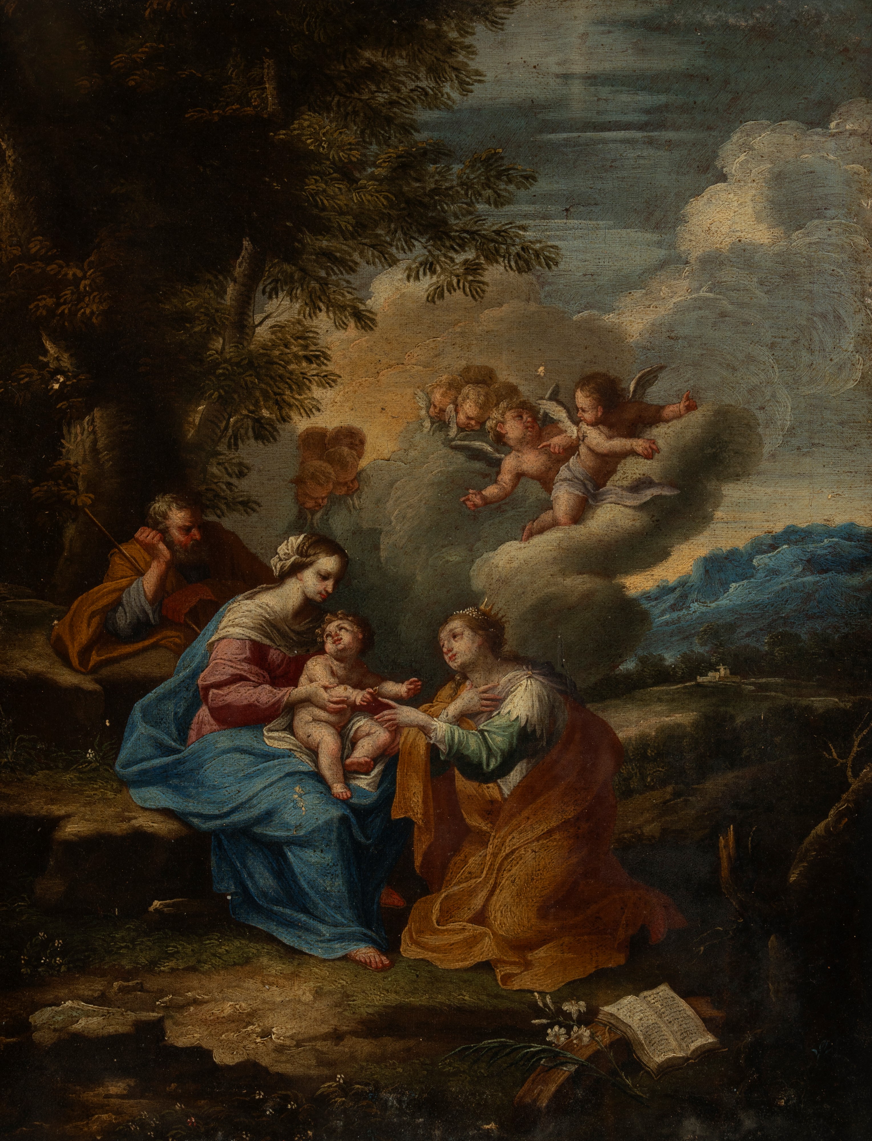 Scuola dell'Italia centrale, secolo XVII - Mystical Marriage of Saint ...