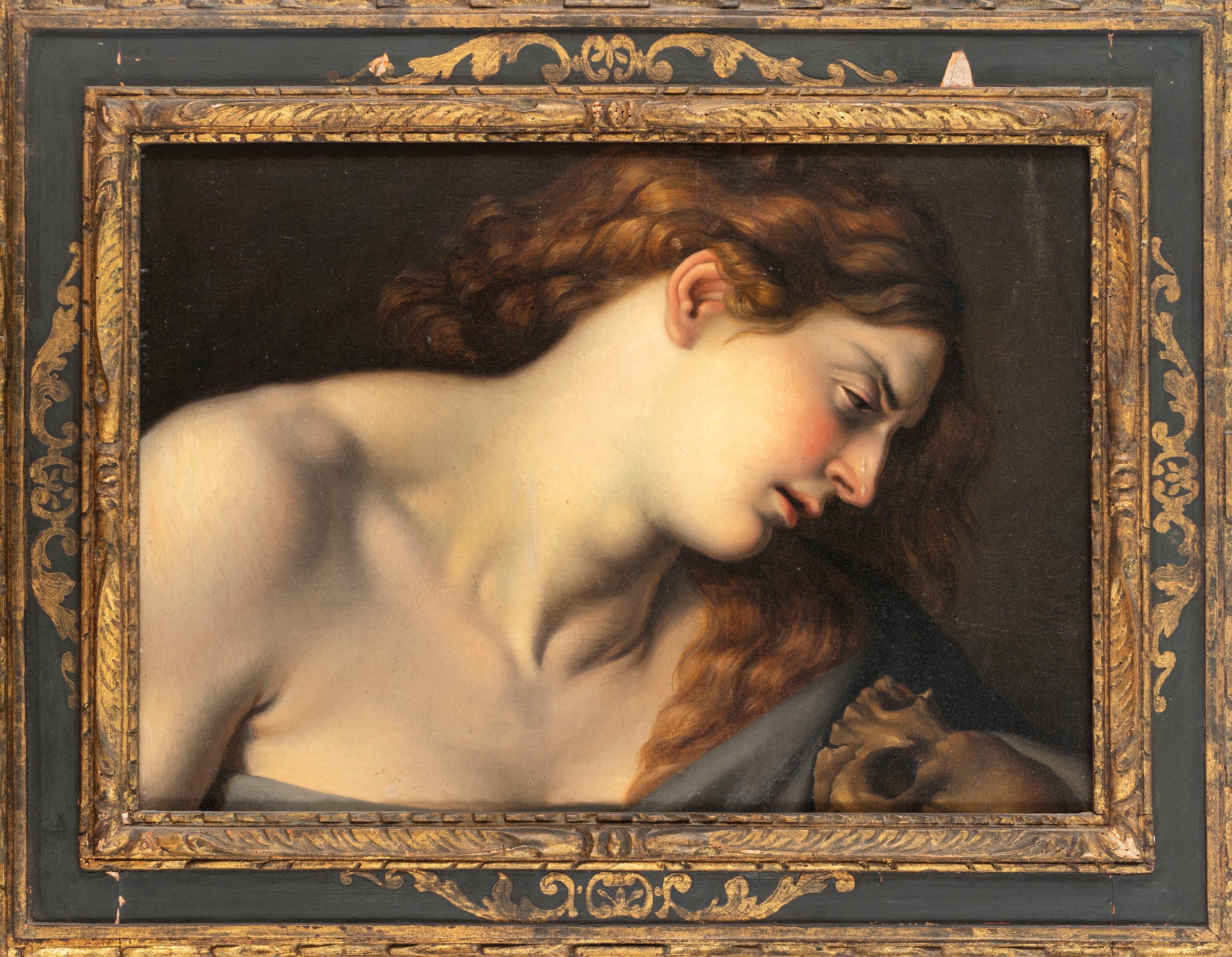 Imitatore di Cesare Fracanzano - Maddalena penitente, olio su tela