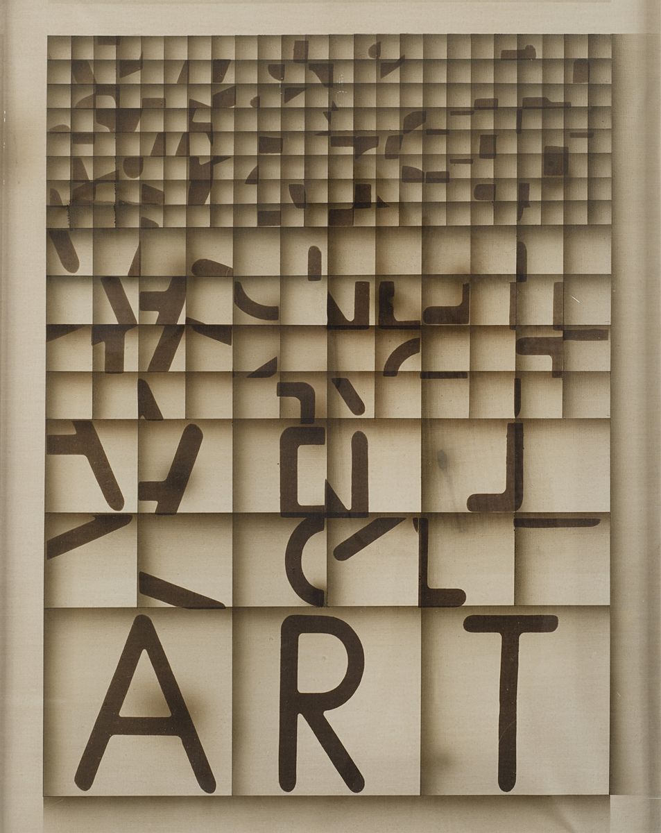 Bruno di Bello - Senza titolo (1975), tela emulsionata