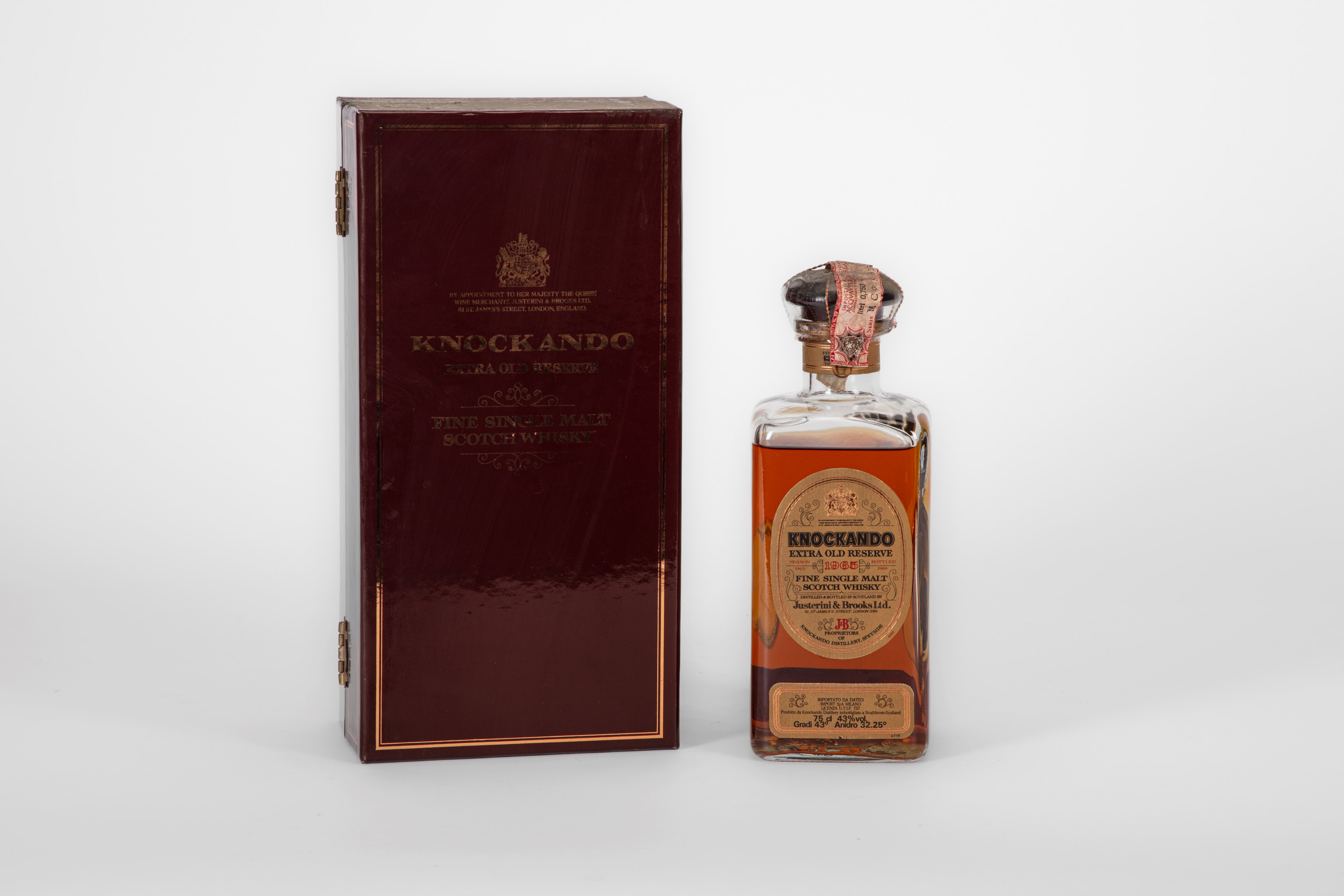 Scozia - Justerini & Brooks, Knockando 1965 Extra Old Reserve Fine Single Malt Scotch Whisky, 70 ...