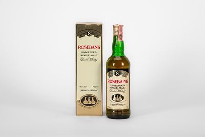 Rosebank, 8 Year Old Unblended Single Malt Scotch Whisky (1980s), 75 CL, 40% VOL