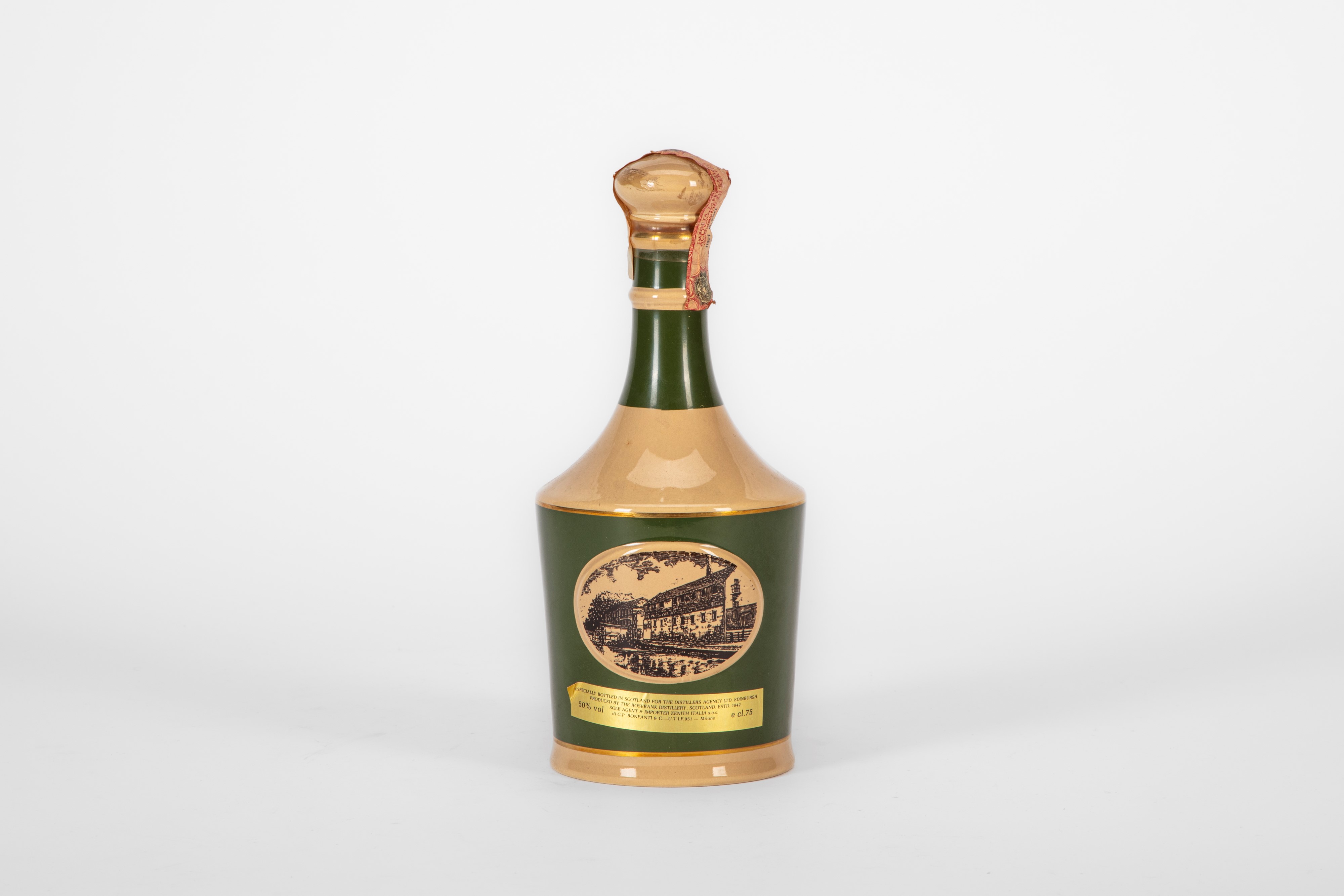 Scozia - Rosebank, 15 Year Old Unblended Single Malt Scotch Whisky - Decanter Spode