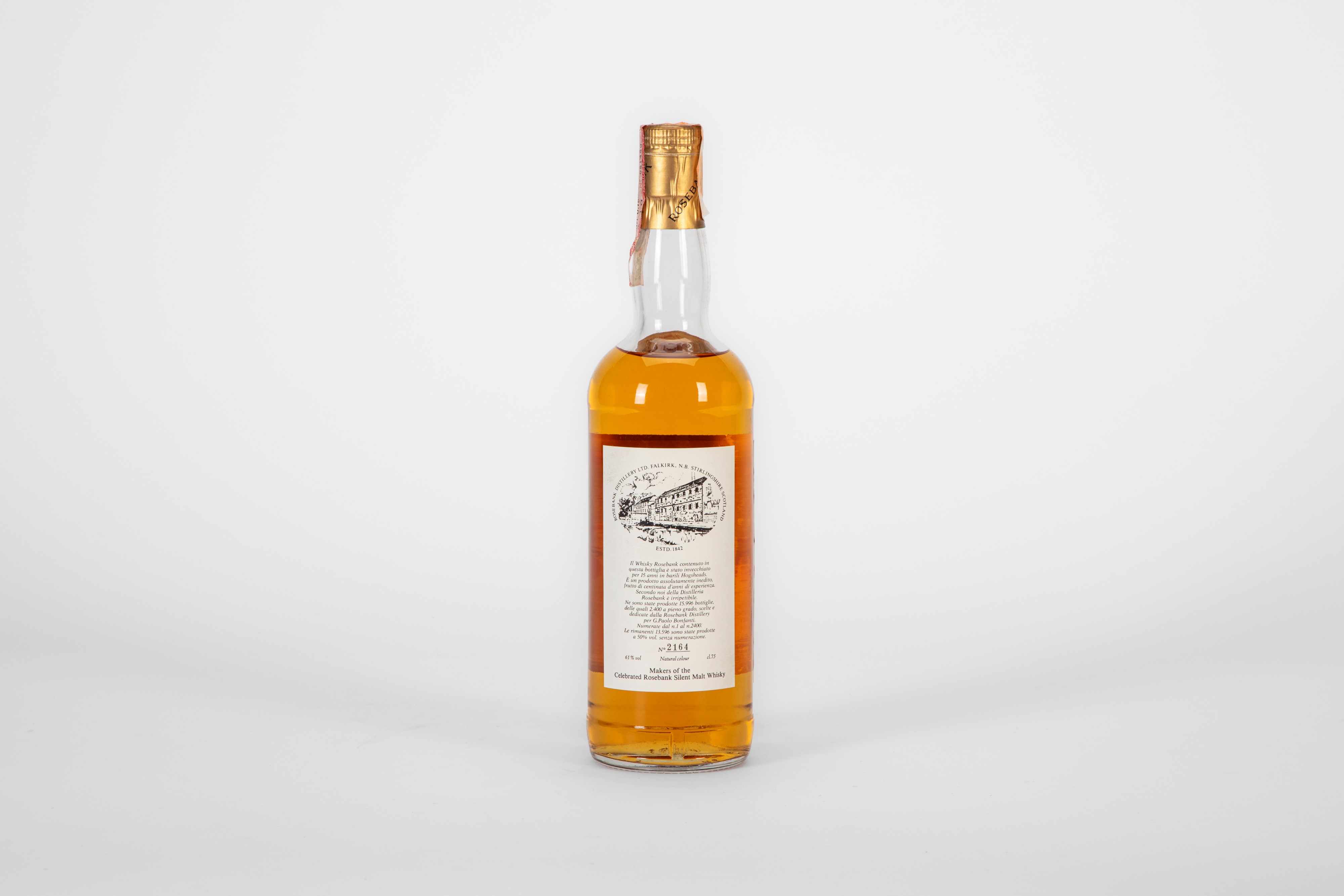Scozia - Rosebank, 15 Year Old Unblended Single Malt Scotch Whisky