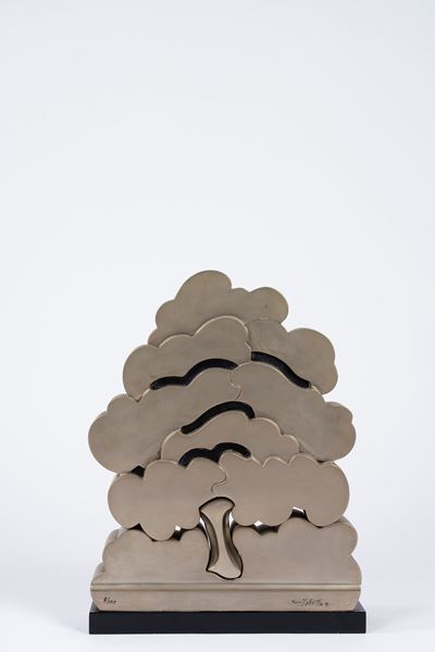 Albero in metallo argentato, 1981