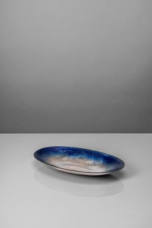 Vassoio a smalti policromi su rame modello no. 2132