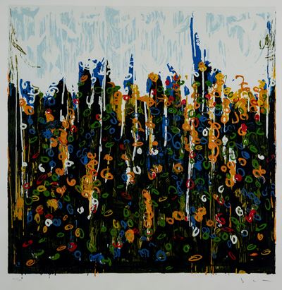 Splendore del floricoltore, serigrafia a colori, 1997
