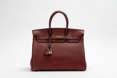 Borsa Birkin 35 in pelle Togo, color Rouge H, anno 2003