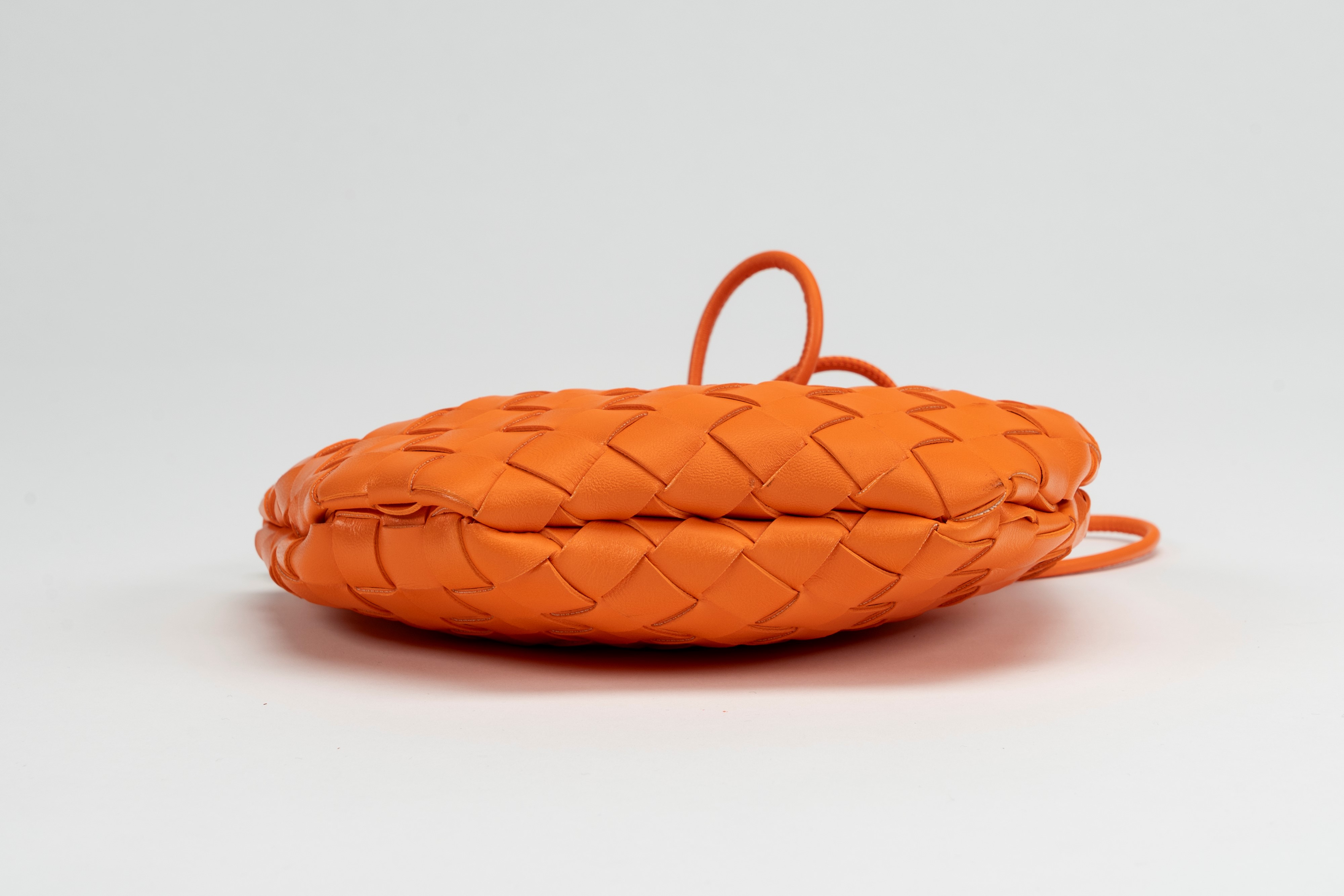 Bottega Veneta - Borsa Sardine in pelle intrecciata arancione