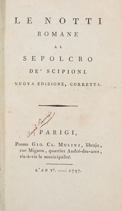 Le notti romane al sepolcro de' Scipioni, 1797
