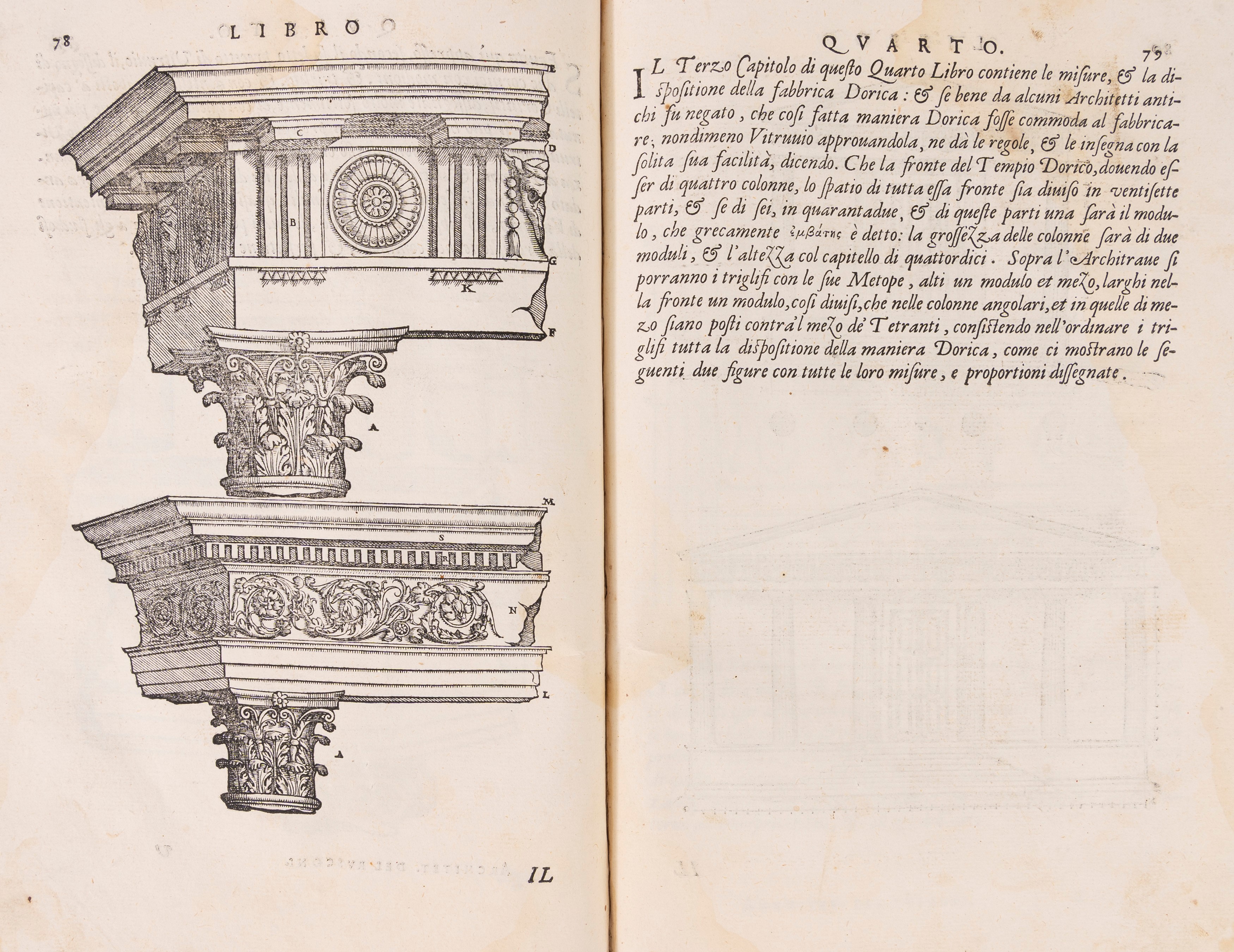 Giovanni Antonio Rusconi - Della architettura – Prima edizione della traduzione italiana del trat...