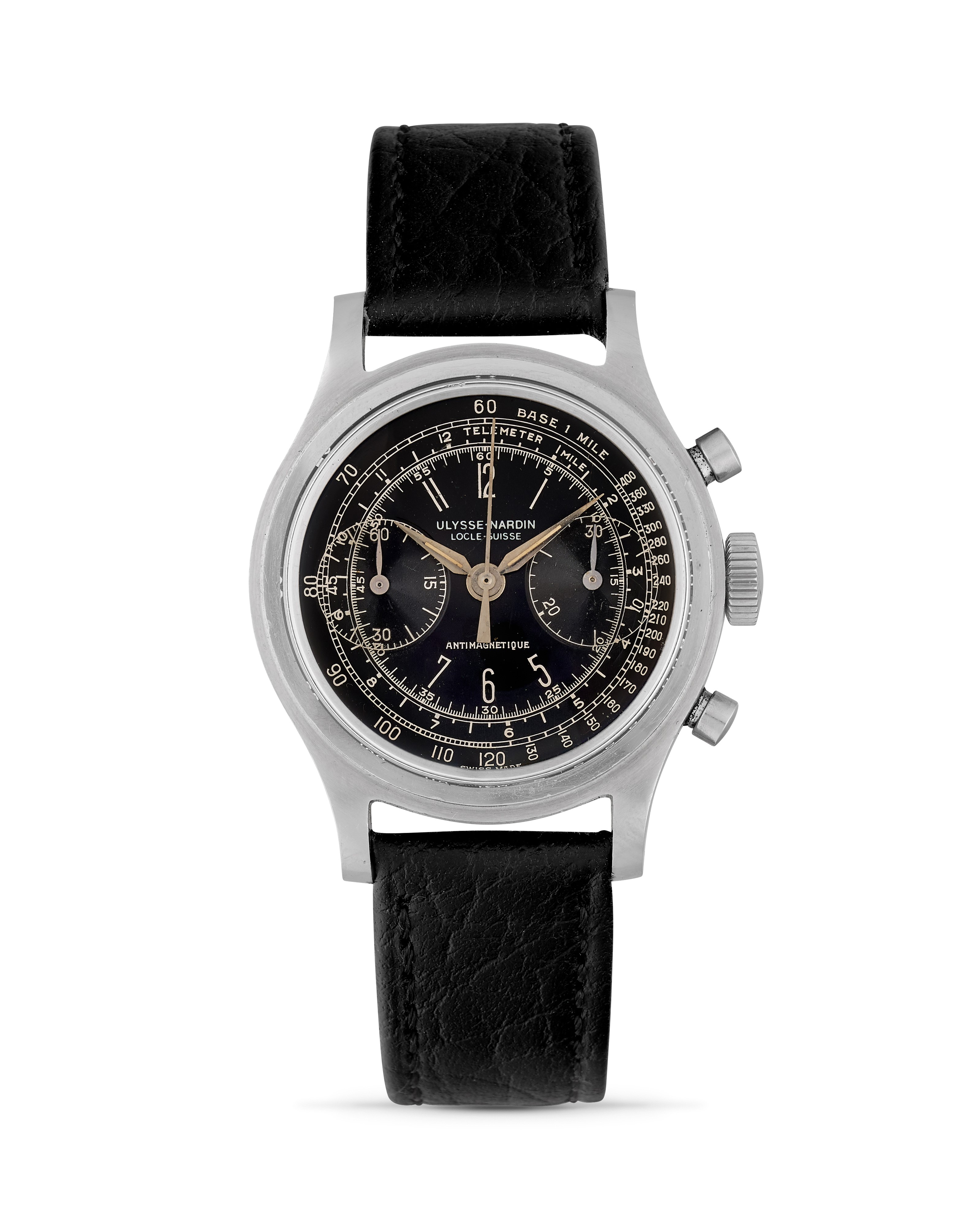 Ulysse Nardin - Cronografo anni '50, movimento manuale cal. Valjoux 22