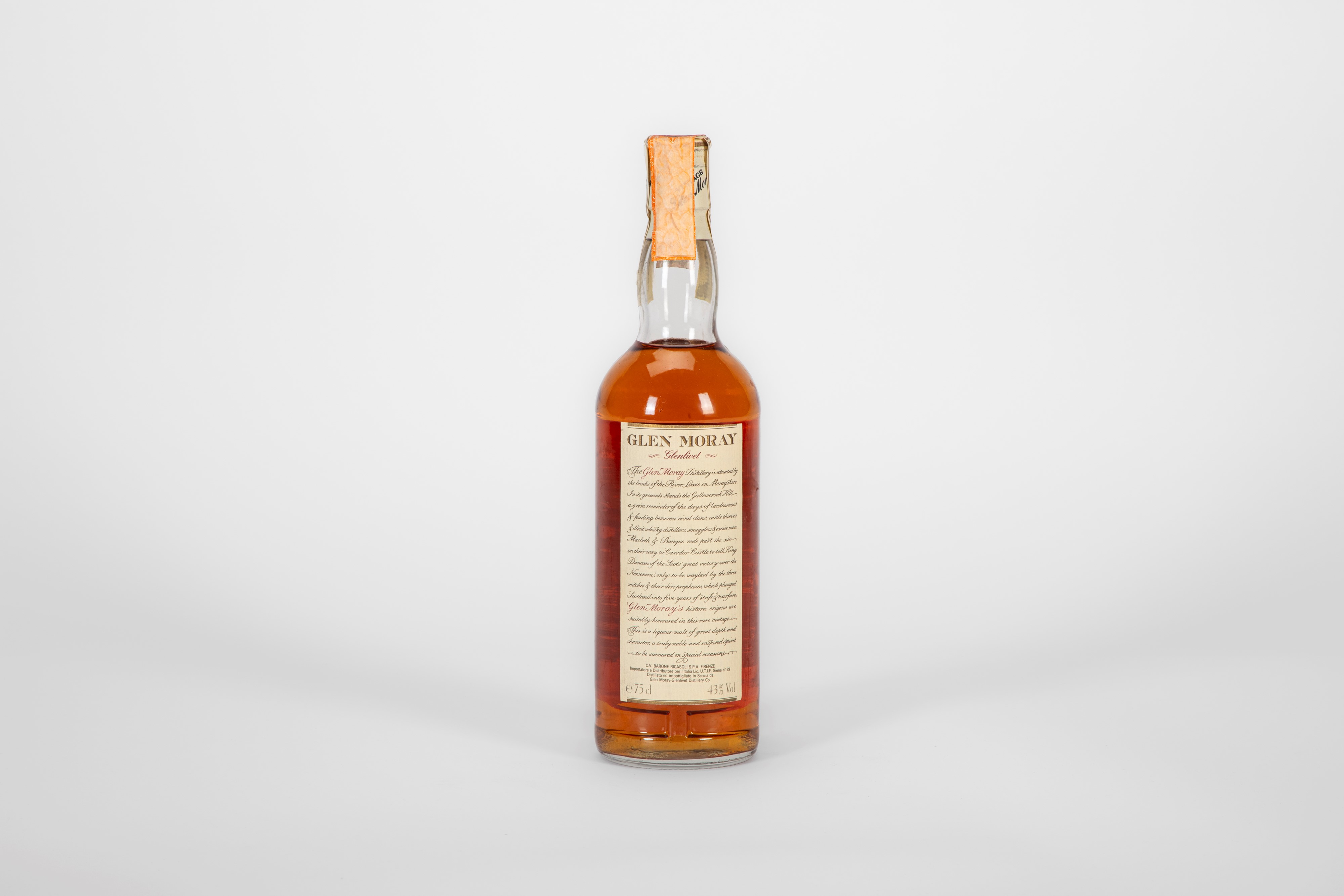Scozia - Glen Moray Glenlivet, Single Highland Malt Scotch Whisky, Distillato nel 1962