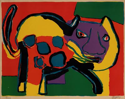 Chat, litografia a colori, 1969
