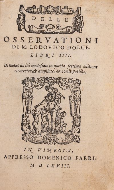 Delle osservazioni di M. Lodovico Dolce, libri IIII, 1568