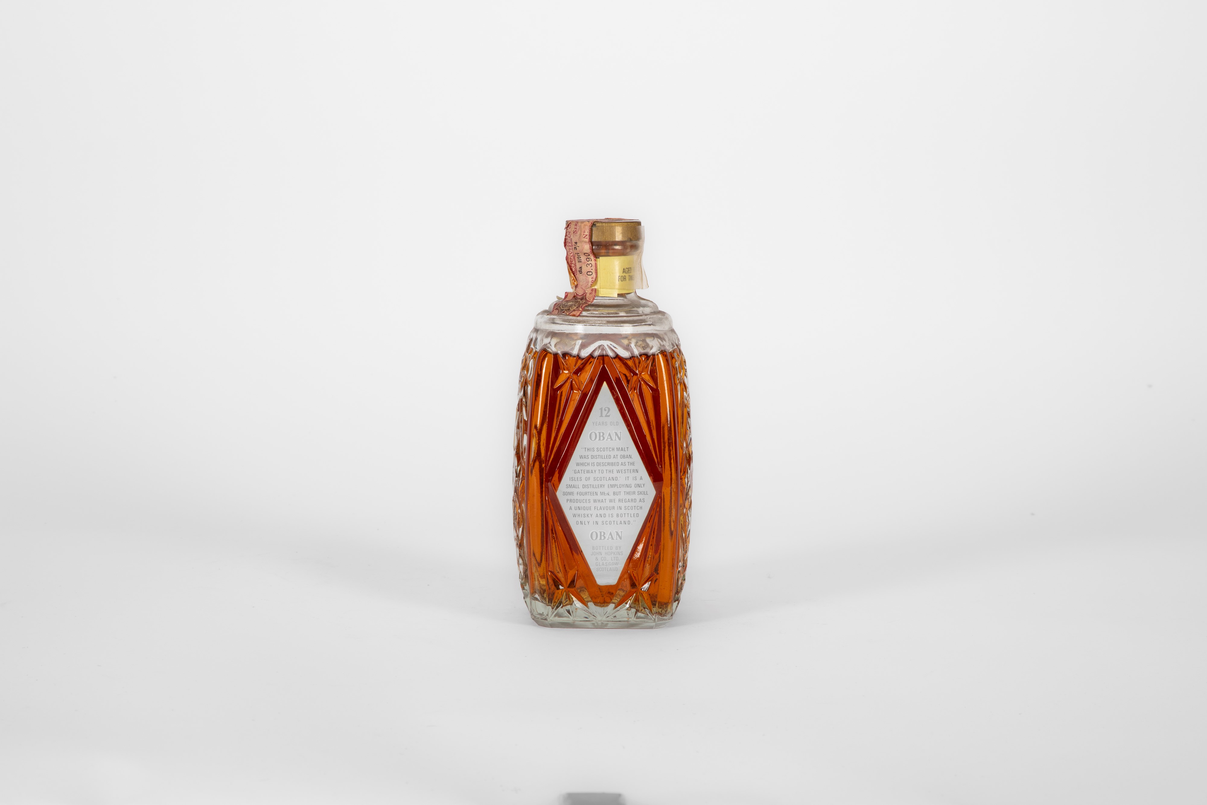 Scozia - Oban, 12 Year Old - Bottiglia anni '70, John Hopkins, 75.7 cl, 43%
