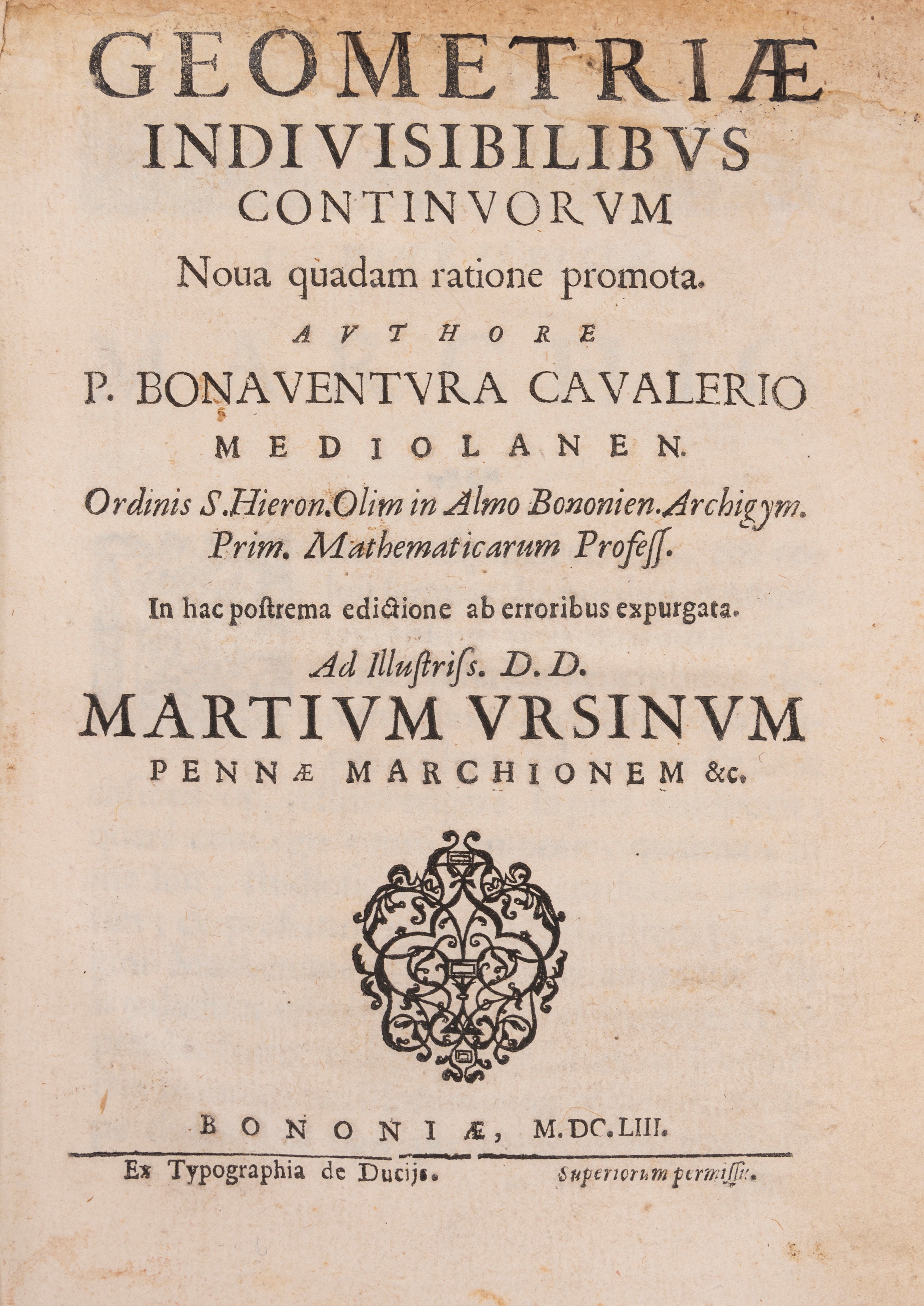 Cavalieri, Bonaventura - Geometry indivisibilibus continuousum nova ...