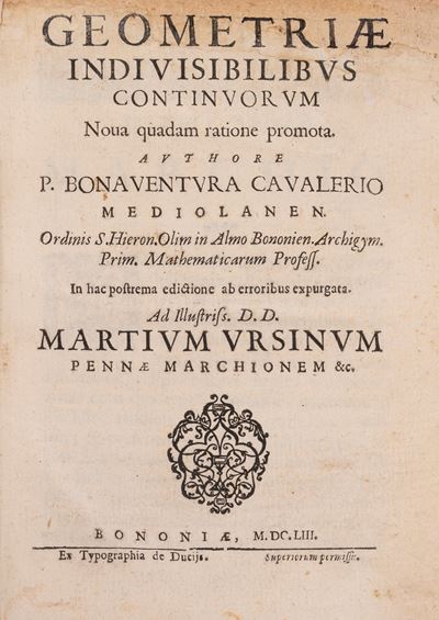 Geometria indivisibilibus continuorum nova quadam ratione promota, Seconda edizione del 1653