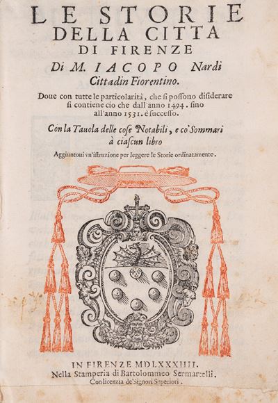 Le storie della città di Firenze - Prima edizione del 1584