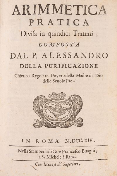 Arimmetica pratica divisa in quindici trattati, 1714