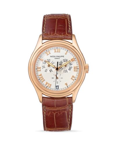 Calendario Annuale 5035R, oro rosa 18k, anni 2000