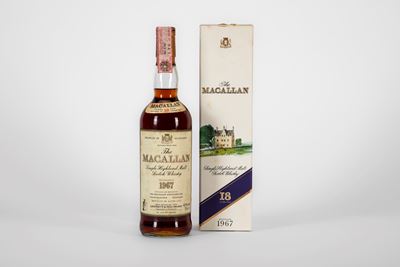 The Macallan, 18 Years Old Sherry Oak Single Malt Scotch Whisky, Distillato nel 1967