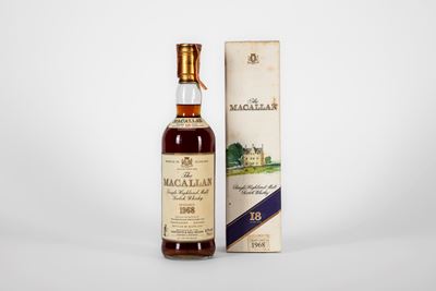 The Macallan, 18 Years Old Sherry Oak Single Malt Scotch Whisky, Distillato nel 1968