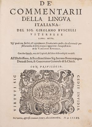 De commentarii of the Italian language