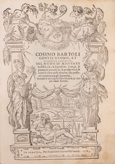 Del modo di misurare le distantie, le superficie, i corpi, le piante, le prouincie, 1564, Prima e...