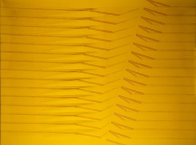Giallo - Tela estroflessa e smalto, 1983