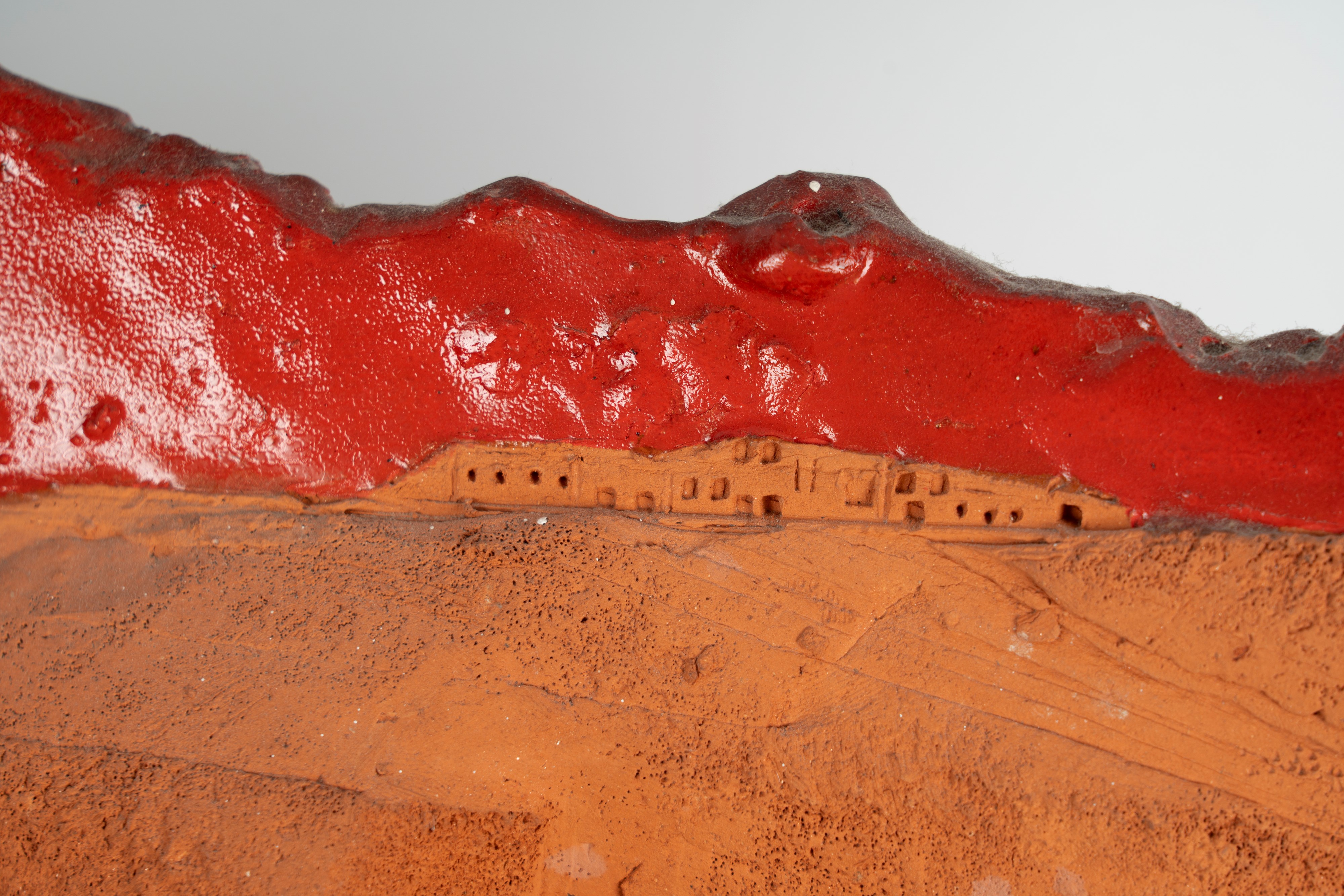 Luigi Mainolfi - Senza titolo, terracotta dipinta