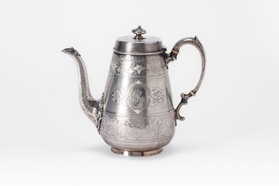 Teiera in argento, Londra 1876-77