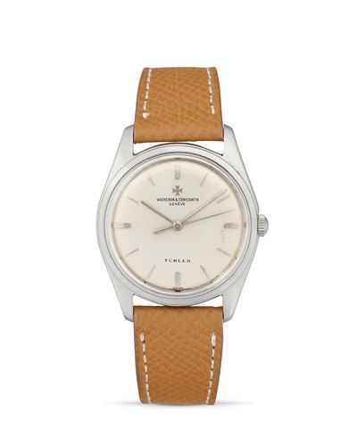 Calatrava personalizzato per Türler, Orologio da polso in acciaio, anni '50
