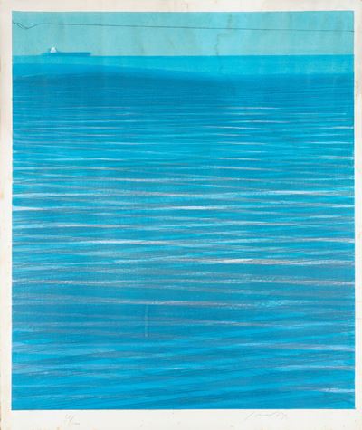 Le linee del mare, litografia a colori, es. 58/100