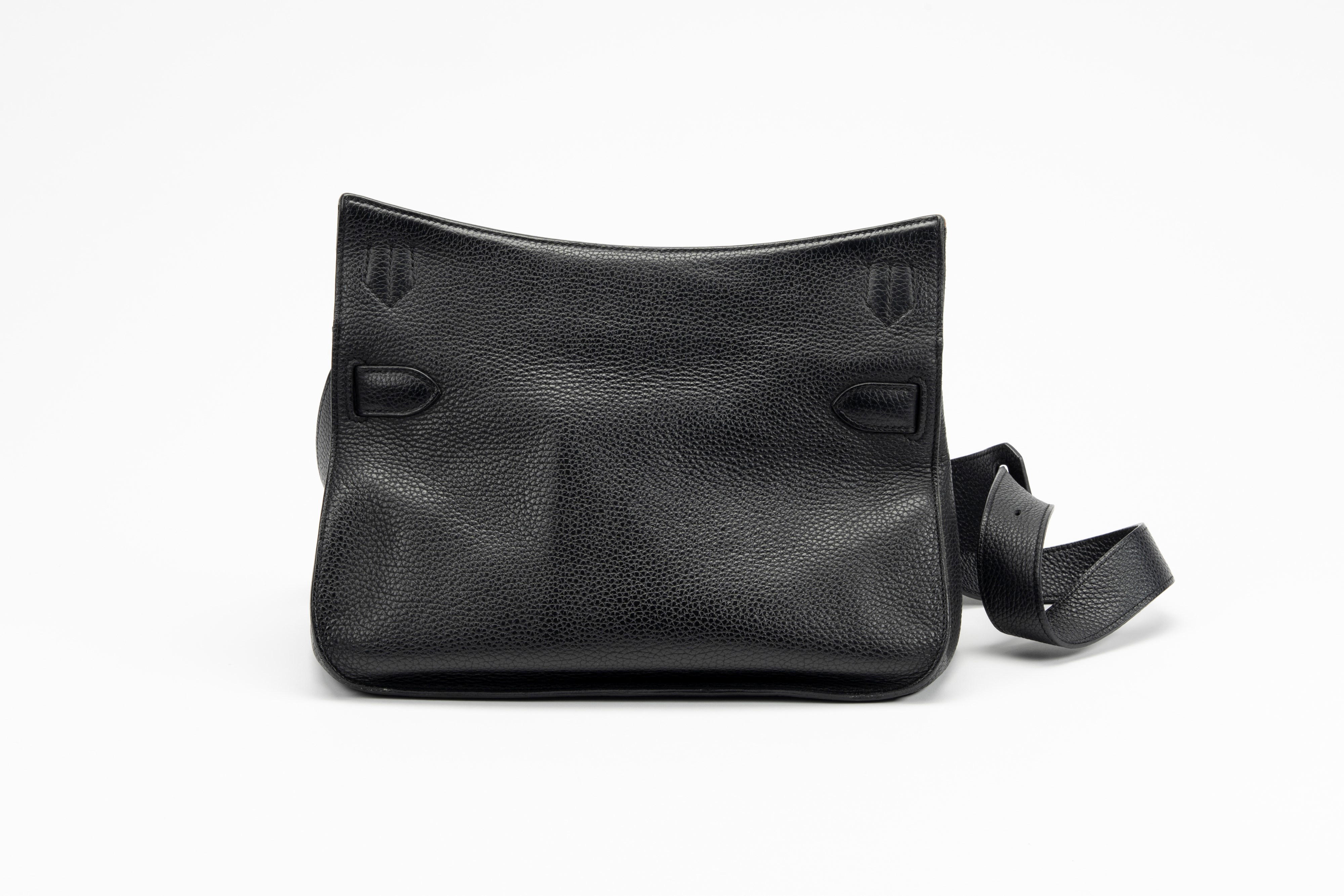 Hermès - Borsa Jypsière, pelle clémence taurillion nera con tracolla