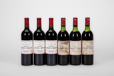 Chateau Lynch-Bages, 6 Bottiglie (3 x 1979, 2 x 2016, 1 x 2017)