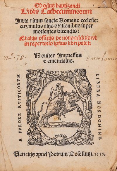 Liber cathecuminorum iuxta ritum sancte Romane ecclesie, 1555