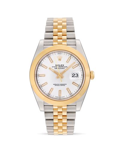 Datejust 126303, orologio automatico con quadrante bianco e bracciale Jubilee