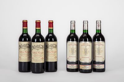 Selezione Bordeaux, 6 Bottiglie di Vino (3 BT Chateau Calon-Segur e 3 BT Chateau La Fleur de Gay)