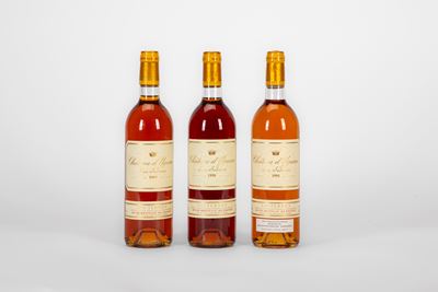 Chateau d'Yquem, Selezione di 3 Bottiglie (1989, 1990, 1991)