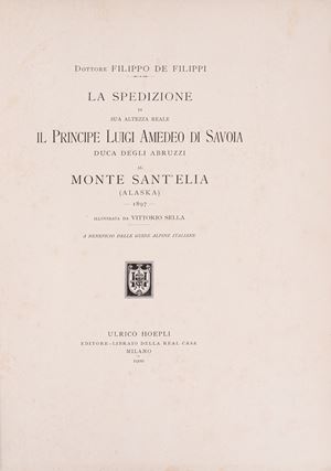 HRH the Duke of Abruzzi's expedition to Mount Sant'Elia