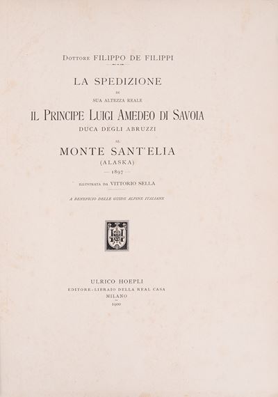 La spedizione di S.A.R. il duca degli Abruzzi al monte Sant'Elia, alpinismo, 1900