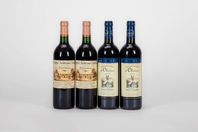 Selezione Bordeaux, 4 bottiglie – 2 bottiglie di Vieux Chateau Certan 1993 e 2 bottiglie di La Se...