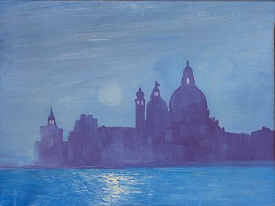 Venedig, olio su tela